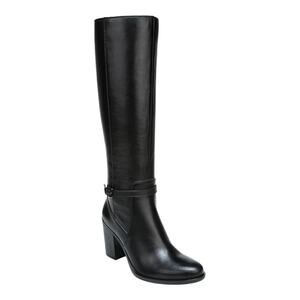 Naturalizer Women’s Kalina Leather Wide Calf Knee High Boots Black Size 9 1/2 M